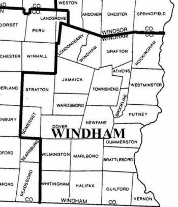 WIndham County Map